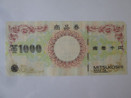 Japan 1000 Yen Mitsukoshi Voucher See Pictures - Japon