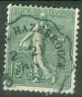 France Yv 130 Ob TB Conv Ligne Calais à Hazebrouck - Used Stamps