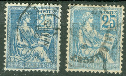 France Yv 114 Et 118 Ob TB  - Gebraucht