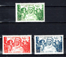 ALGÉRIE - 1949 - SÉRIE YT. N° 276 À 278 - ANNIVERSAIRE UPU NEUF MNH ** - Ungebraucht