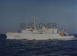 Grande Photo Du Chasseur De Mines PERSEE - Bateau / Ship / Schiff - Boats
