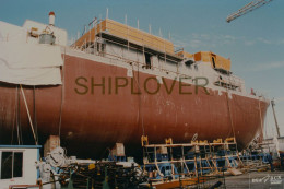 Grande Photo D'un Chasseur De Mines Pakistanais En Construction à Lorient - Bateau / Ship / Schiff - Boats