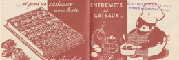 Entremets Et Gateaux  - Petit Livret De 10 Pages Offert Par Les Ets DELESPAUL-HAVEZ - Werbung