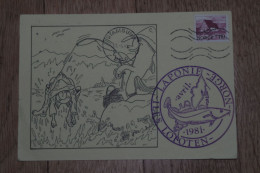 7-163 French Polar Expedition Lofoten 1981 Fish Cod Morue Stamsund Norge Norvege Pêche CPM  Carte Humoristique TAAF - Alimentazione