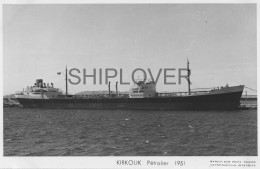 Pétrolier Français KIRKOUK - Carte Photo éditions Marius Bar - Bateau/ship/schiff - Tankers