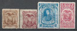 1937-1952 ECUADOR 10 USED/UNUSED STAMPS (Scott # 363,388-390,407,475,481,561) CV $3.20 - Equateur