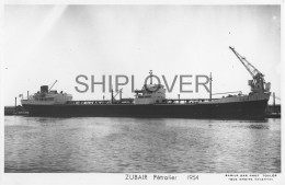 Pétrolier Français ZUBAIR - Carte Photo éditions Marius Bar - Bateau/ship/schiff - Tankers