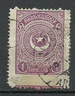 Turkey; 1923 1st Star&Crescent Issue 1 K. "Misplaced Perf." ERROR - Oblitérés