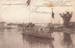 FRANCE - Châlon Sur Saône - Chantiers - Contre-Torpilleur Pour La Marine Ottomane - Carte Postale Ancienne - Chalon Sur Saone