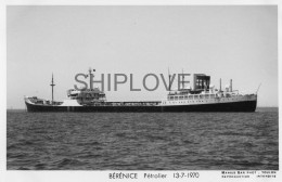 Pétrolier Français BERENICE - Carte Photo éditions Marius Bar - Bateau/ship/schiff - Pétroliers