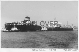 Pétrolier Français FLORA - Carte Photo éditions Marius Bar - Bateau/ship/schiff - Petroleros