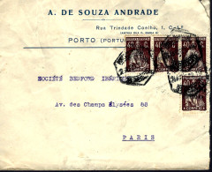 LETTRE DE PORTO - PORTUGAL - POUR PARIS - Sonstige & Ohne Zuordnung