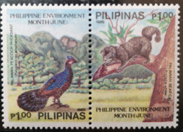 Philippinen 1989 Wildtiere Mi 1940/41** - Philippines