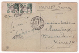 1921 Picture Postcard From LOCNINH To PARIS - Lettres & Documents