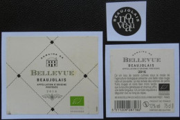 Etiquette Vin  Beaujolais  Bellevue 2016 - Other & Unclassified