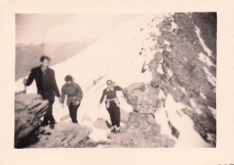 ALPES LE MONT MOUNIER RETOUR DU SOMMET 1952  ALPINISME  PHOTO ORIGINALE  10 X 7 CM - Places