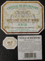 Etiquette Vin  Chateau De Rochefort  Muscadet Sur Lie  Sèvre Et Maine  2014 - Other & Unclassified