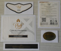 Etiquette Vin  Pfaff Gewurtztraminer Alsace Grand Cru Goldert 2012 - Other & Unclassified