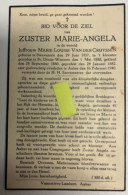 Devotie DP - Overlijden - Zuster Marie - Van Der Cruyssen - Swevezeele / Zwevezele 1857 - Aalter 1940 - Décès