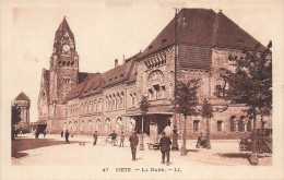 FRANCE - Metz - La Gare - Animé - Carte Postale Ancienne - Metz