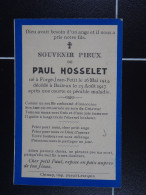 Paul Hosselet Forge-Jean-Petit 1913 Baileux 1917  /3/ - Imágenes Religiosas