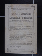 Lambert Defrère épx Baudart Baileux 1897 à 68 Ans  /4/ - Imágenes Religiosas