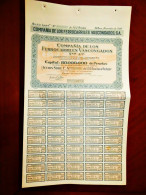 Compañía De Los Ferrocarriles Vascongados ,Bilbao 1946 Unissued Share Certificate - Spoorwegen En Trams