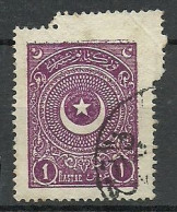 Turkey; 1923 1st Star&Crescent Issue 1 K. "Misplaced Perf." ERROR - Gebraucht