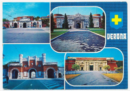 CPSM 10.5 X 15 Italie (348) VERONA Vérone Le Antiche Mura Della Città  Les Murs Antiques De La Ville  Porte - Verona