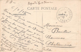 24-4010 : CACHET FRANCHISE. TRESOR ET POSTES. 7 FEVRIER 1915. N° 136. CARTE POSTALE DE MAGNIERES. MEURTHE ET MOSELLE - Guerre De 1914-18