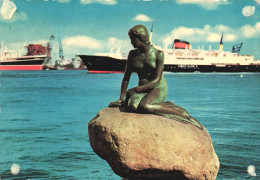 COPENHAGEN, THE LITTLE MERMAID, FINE ARTS, SCULPTURE, SHIP, DENMARK, POSTCARD - Danimarca