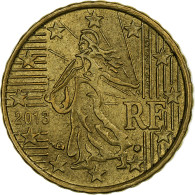 France, 10 Euro Cent, 2013, Paris, TTB, Laiton, KM:1410 - France