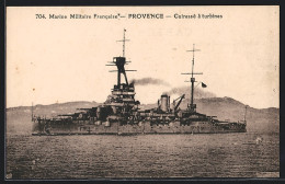 CPA Cuirassé Provence  - Krieg