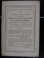 Henri Baudart épx Hosselet Baileux 1883 à 61 Ans  /8/ - Santini