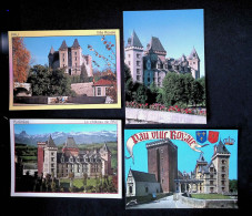 Cp, 64, Pyrénées Atlantiques, LOT DE 4 CARTES POSTALES - Pau