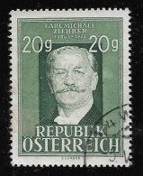 Österreich 1948: ANK 864 Plf II O Carl Michael Ziehrer, Gindl- Plattenfehler "heller Fleck Im Rahmen" (450 Punkte) - Variétés & Curiosités