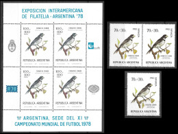 Argentine Football Oiseaux Passereaux Sporophile Birds Seedeater Vögel Samenfresser Aves Corbatita Uccelli ** 1974 20€ - Zangvogels