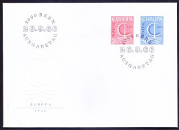 Switzerland 1966 FDC, Europa C.E.P.T. Stylised Ship & Inscription 'CEPT' - 1966