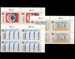 Deutschland, MiNr. 1164-1166, 4er Block Ecke Re. Oben, Postfrisch - Unused Stamps