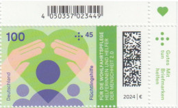 GERMANY BUND 2024 MNH Wohlfahrt Mi.-Nr. 3812 Ecke-OR # DHQ2413 - Ungebraucht