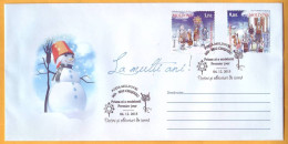 2015 Moldova Moldavie Moldau Private FDC Winter Customs And Traditions. Christmas. New Year - Kerstmis