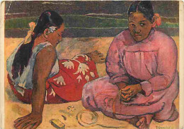 Art - Peinture - Paul Gauguin - Femmes De Tahiti - Pli En Haut à Gauche - CPM - Voir Scans Recto-Verso - Malerei & Gemälde