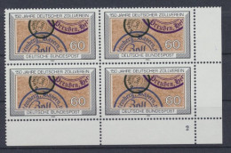 Deutschland, MiNr. 1195, 4er Block Ecke Re. U., FN 2, Postfrisch - Neufs