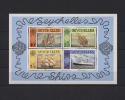 Seychellen, Schiffe, MiNr. Block 16, Postfrisch - Seychellen (1976-...)