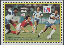Malediven, Fußball, MiNr. Block 307, Postfrisch - Maldivas (1965-...)
