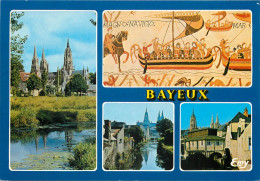 BAYEUX  La Cathedrale Notre Dame Se Mirant Dans L Aure La Tapiserie De La Reine Mathilde 15(scan Recto-verso) MC2402 - Bayeux