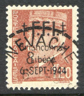 REF 086 > FRANCE LIBERATION BRIANCON < N° 5 < 1.20 Pétain Ø < Oblitéré Nevache Hautes Alpes > Cote 35 € - Libération