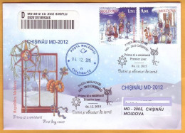 2015 Moldova Moldavie Moldau Private FDC Winter Customs And Traditions. Christmas. New Year - Christmas