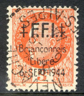 REF 086 > FRANCE LIBERATION BRIANCON < N° 3 < 3.00 Pétain Ø < Oblitéré Nevache Hautes Alpes > Cote 35 € - Liberation