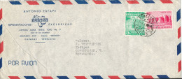 Venezuela Air Mail Cover Sent To Denmark 9-8-1956 - Venezuela